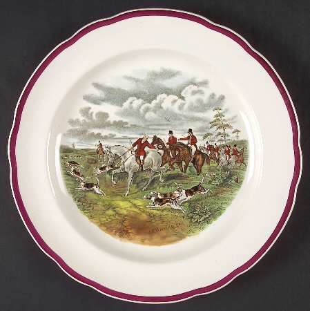 Herring Hunt The Hunt Red Dinner Plate