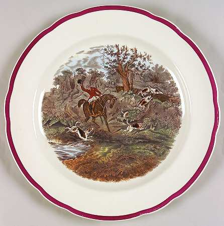Herring Hunt The Hunt Red Dinner Plate