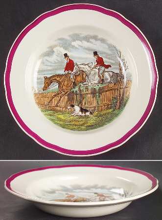 Herring Hunt The Hunt Red Rim Soup Bowl