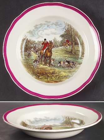 Herring Hunt The Hunt Red Rim Soup Bowl