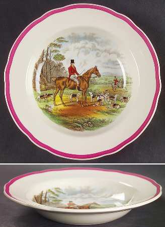 Herring Hunt The Hunt Red Rim Soup Bowl
