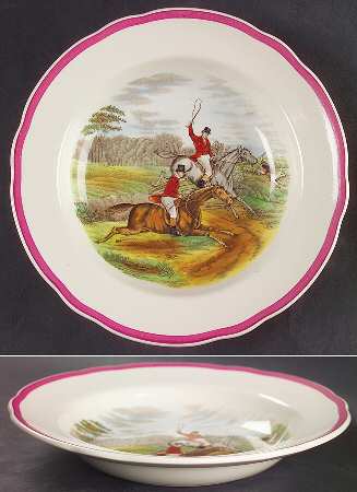 Herring Hunt The Hunt Red Rim Soup Bowl