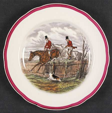 Herring Hunt The Hunt Red Salad Plate
