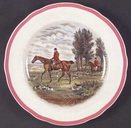 Herring Hunt The Hunt Red Salad Plate