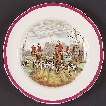 Herring Hunt The Hunt Red Salad Plate