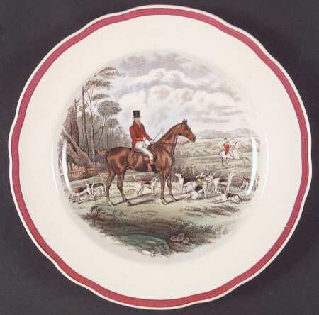 Herring Hunt The Hunt Red Salad Plate