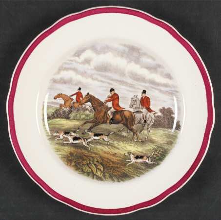 Herring Hunt The Hunt Red Salad Plate