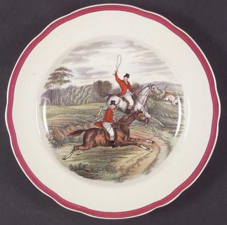Herring Hunt The Hunt Red Salad Plate