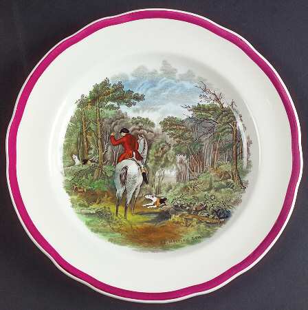 Herring Hunt The Hunt Red Salad Plate