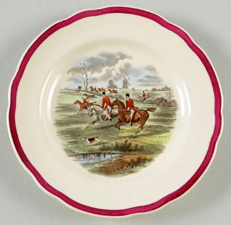Herring Hunt The Hunt Red Bread & Butter Plate