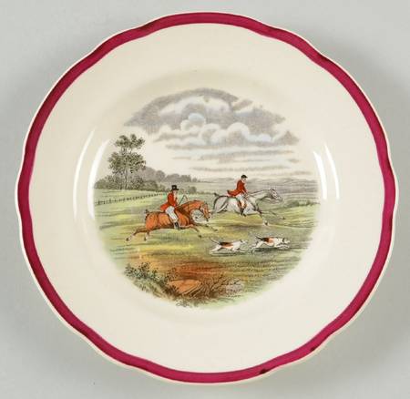 Herring Hunt The Hunt Red Bread & Butter Plate