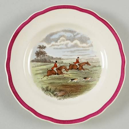 Herring Hunt The Hunt Red Bread & Butter Plate