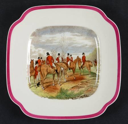 Herring Hunt The Hunt Red Square Salad Plate