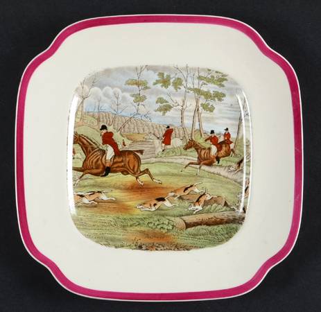 Herring Hunt The Hunt Red Square Salad Plate