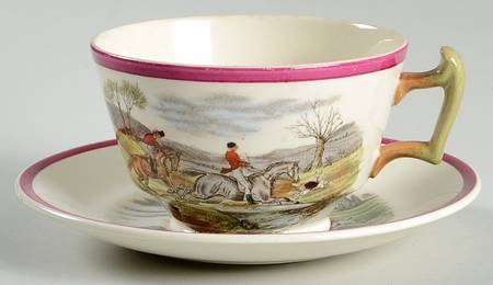 Herring Hunt The Hunt Red Footed Cup & Saucer Set
