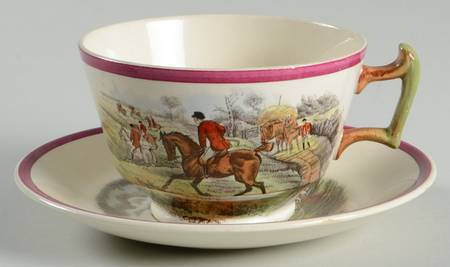 Herring Hunt The Hunt Red Footed Cup & Saucer Set
