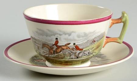 Herring Hunt The Hunt Red Footed Cup & Saucer Set