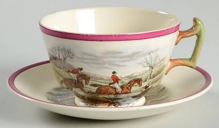 Herring Hunt The Hunt Red Footed Cup & Saucer Set