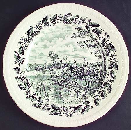 Herring Hunt Luncheon Plate