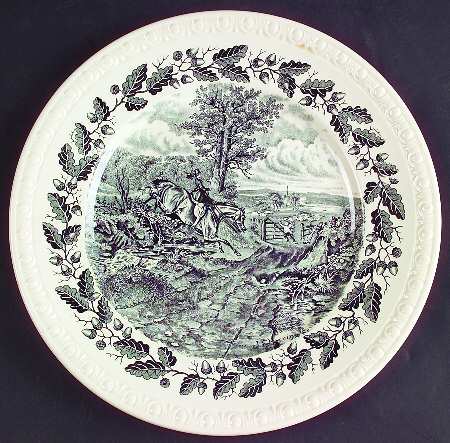 Herring Hunt Luncheon Plate