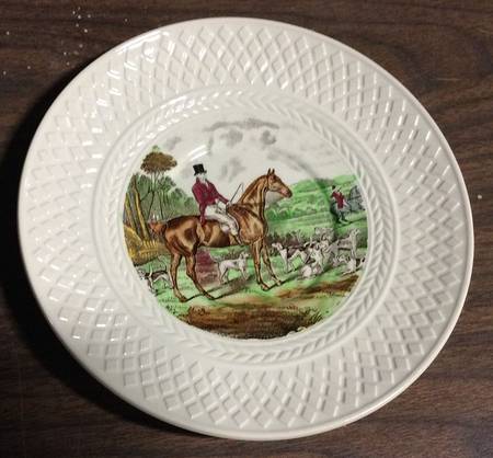 Herring Hunt (Mansard Shape) Salad Plate