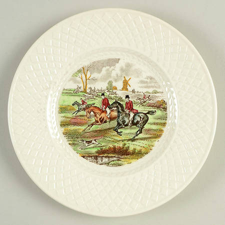 Herring Hunt (Mansard Shape) Bread & Butter Plate