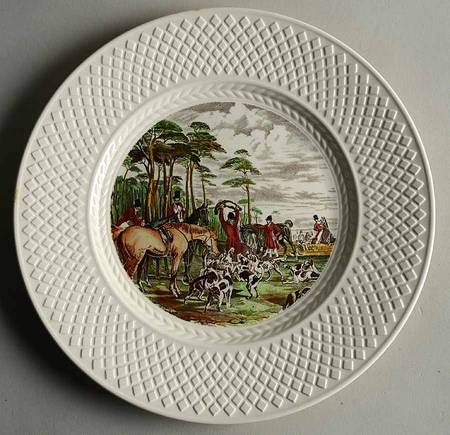 Herring Hunt (Mansard Shape) Luncheon Plate