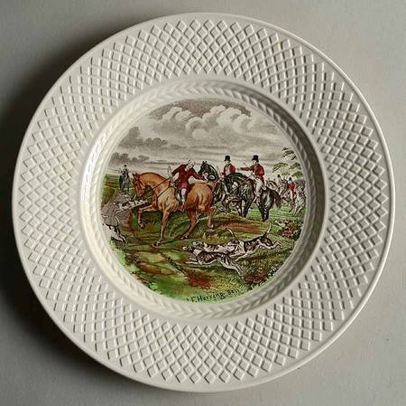 Herring Hunt (Mansard Shape) Luncheon Plate