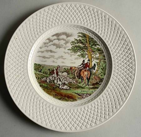 Herring Hunt (Mansard Shape) Dinner Plate