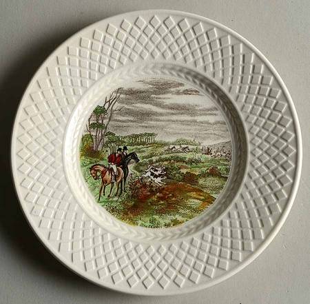 Herring Hunt (Mansard Shape) Bread & Butter Plate