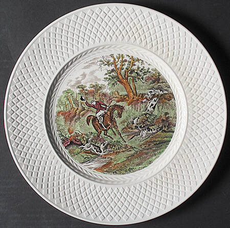 Herring Hunt (Mansard Shape) Dinner Plate