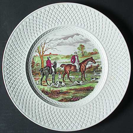 Herring Hunt (Mansard Shape) Dinner Plate