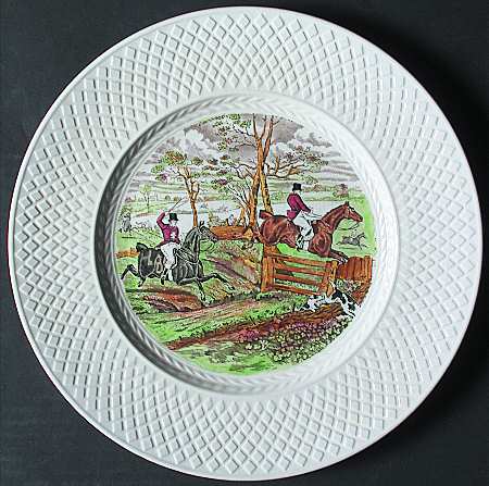 Herring Hunt (Mansard Shape) Dinner Plate