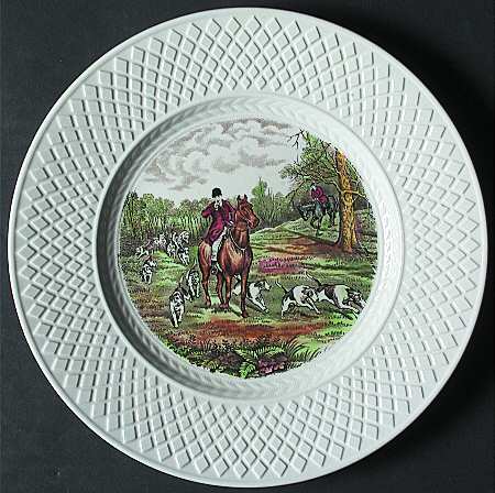 Herring Hunt (Mansard Shape) Salad Plate