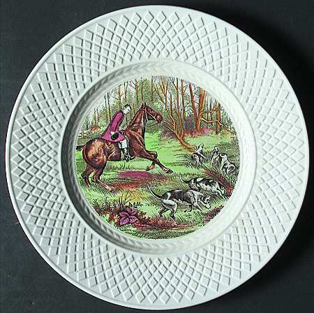 Herring Hunt (Mansard Shape) Salad Plate