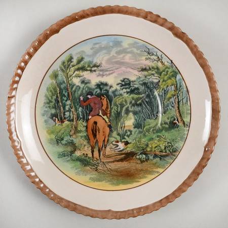 Herring Hunt Saucer for Cream Soup Bowl