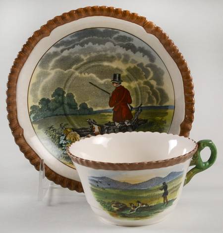 Herring Hunt Flat Cup & Saucer Set