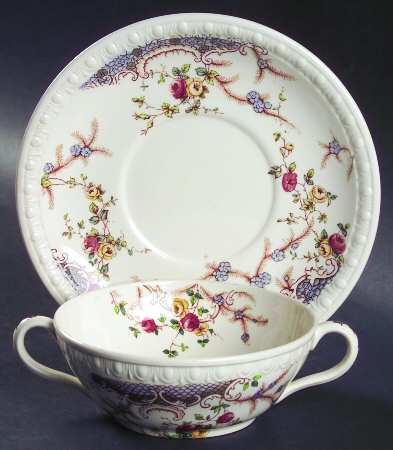Helena Flat Cream Soup Bowl & Saucer Set