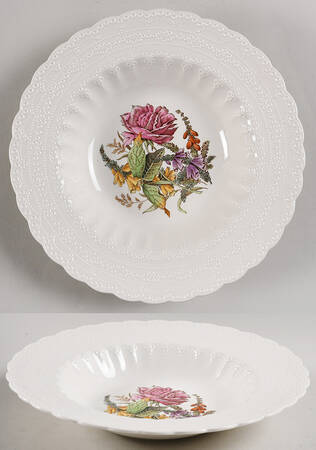 Heath & Rose (Jewel Shape) Large Rim Soup Bowl