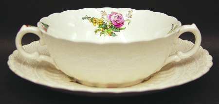 Heath & Rose (Jewel Shape) Flat Cream Soup Bowl & Saucer Set
