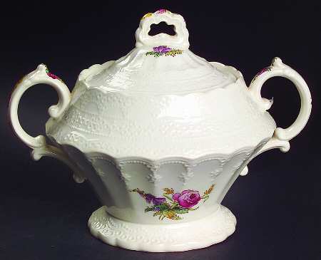 Heath & Rose (Jewel Shape) Sugar Bowl & Lid