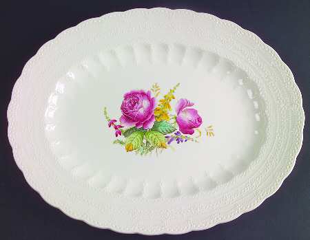 Heath & Rose (Jewel Shape) 15" Oval Serving Platter