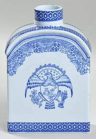 Heritage Blue Tea Caddy No Lid