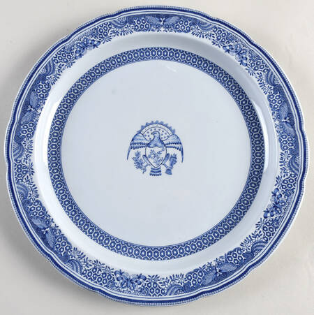 Heritage Blue 12" Chop Plate (Round Platter)