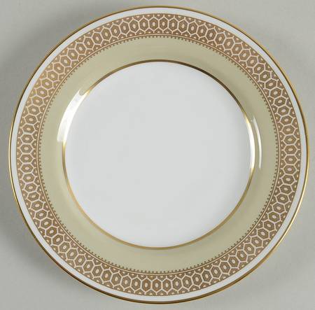 Honeycomb Green Bread & Butter Plate