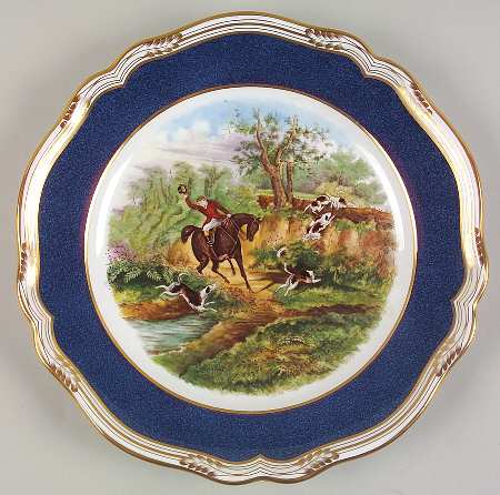 Hunting Scenes Cobalt Blue by Spode