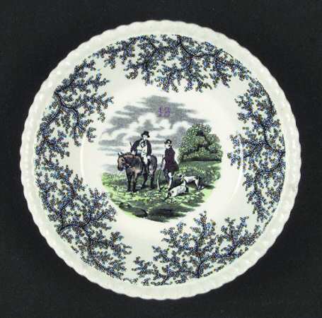 Hunting Scenes Fruit/Dessert (Sauce) Bowl