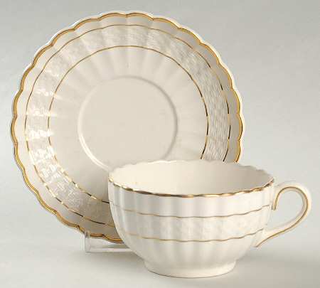 Imperial D'Or Flat Cup & Saucer Set