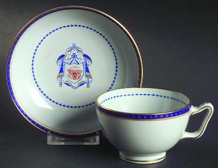 Independence Canton Shape Footed Cup & Saucer Set