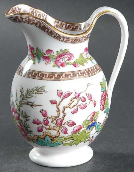 Indian Tree (Smooth, Gold Trim) Creamer